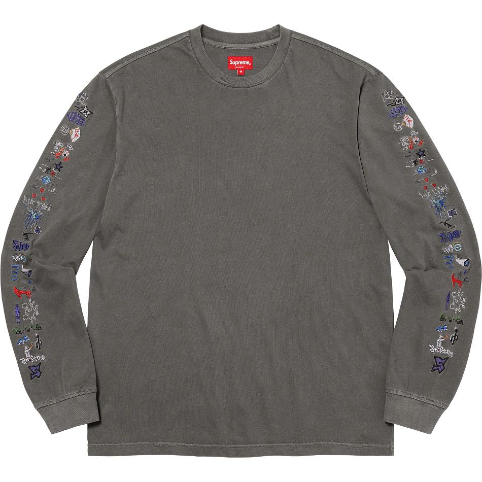 Supreme AOI Icons L/S Top Kazak Siyah | TR312FM