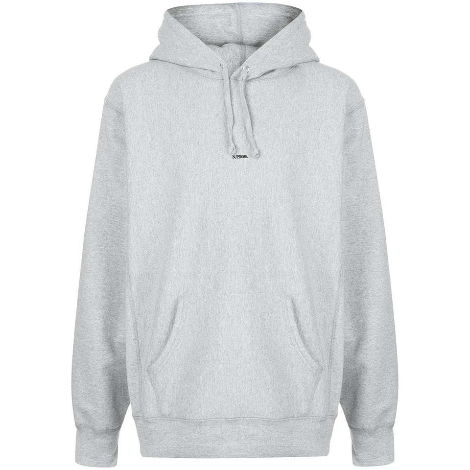 Supreme Gray Micro Logo Kapüşonlu Sweatshirt Gri | TR481QZ