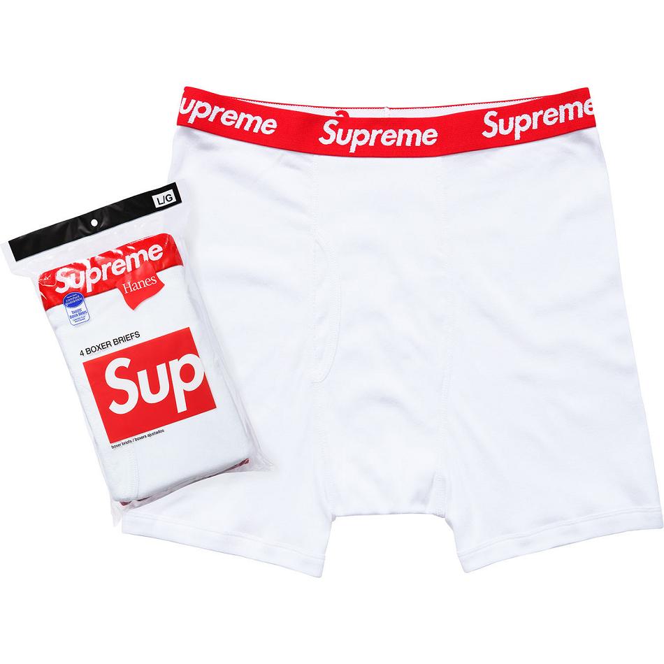 Supreme Hanes® Boksör Briefs (4 Pack) İç Giyim Beyaz | TR101AP