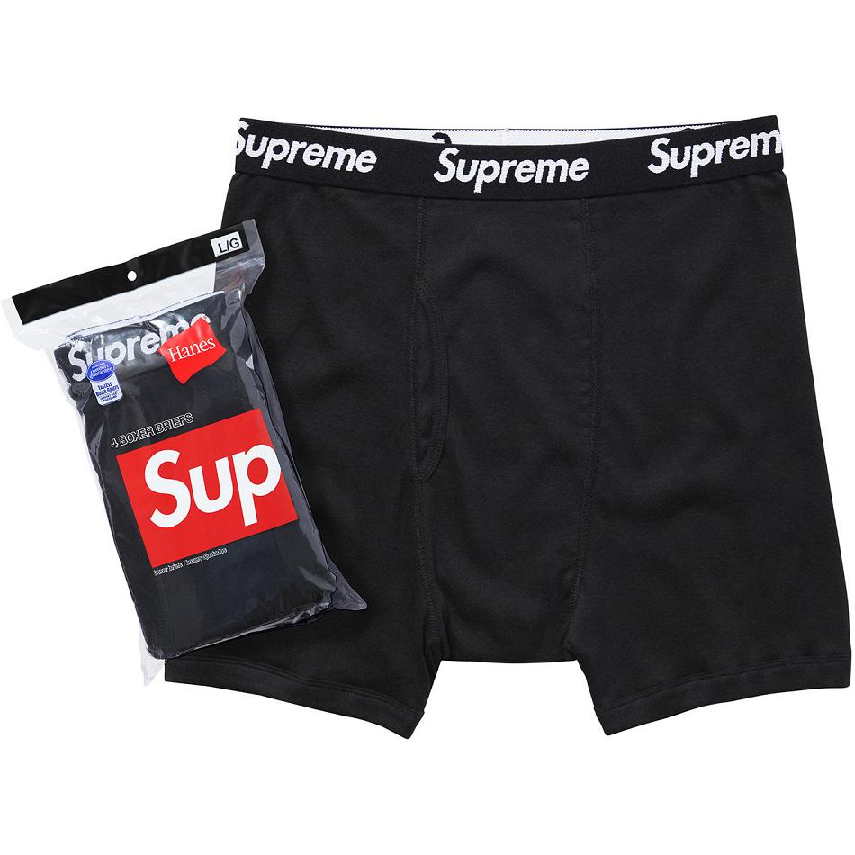 Supreme Hanes® Boksör Briefs (4 Pack) İç Giyim Siyah | TR102SO