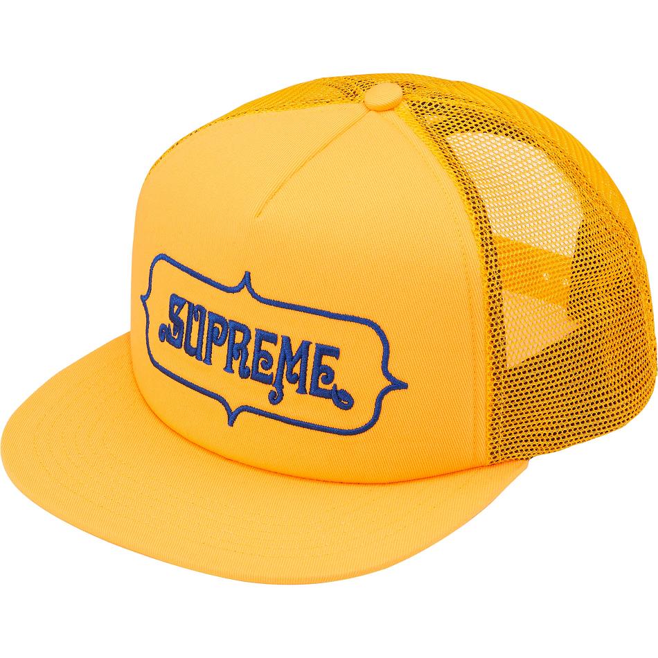 Supreme Highest Mesh Back 5-Panel Şapkalar Sarı | TR131GL