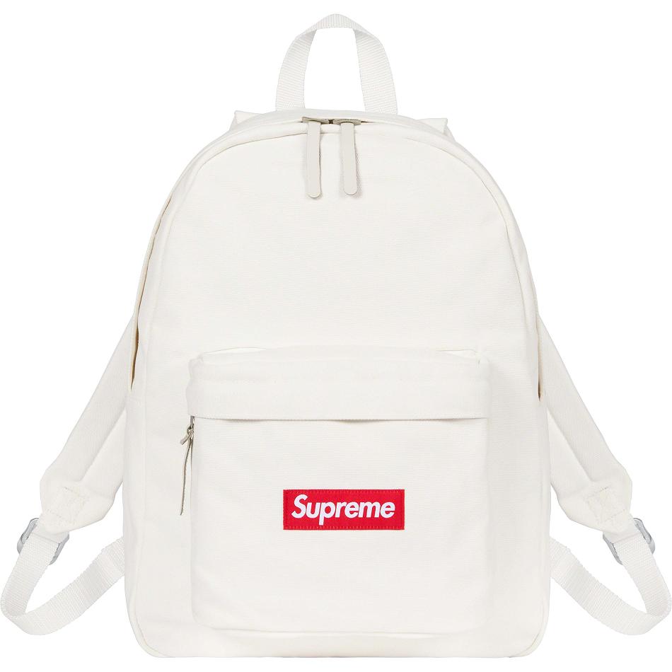 Supreme Kanvas Backpack Çanta Beyaz | TR165VD