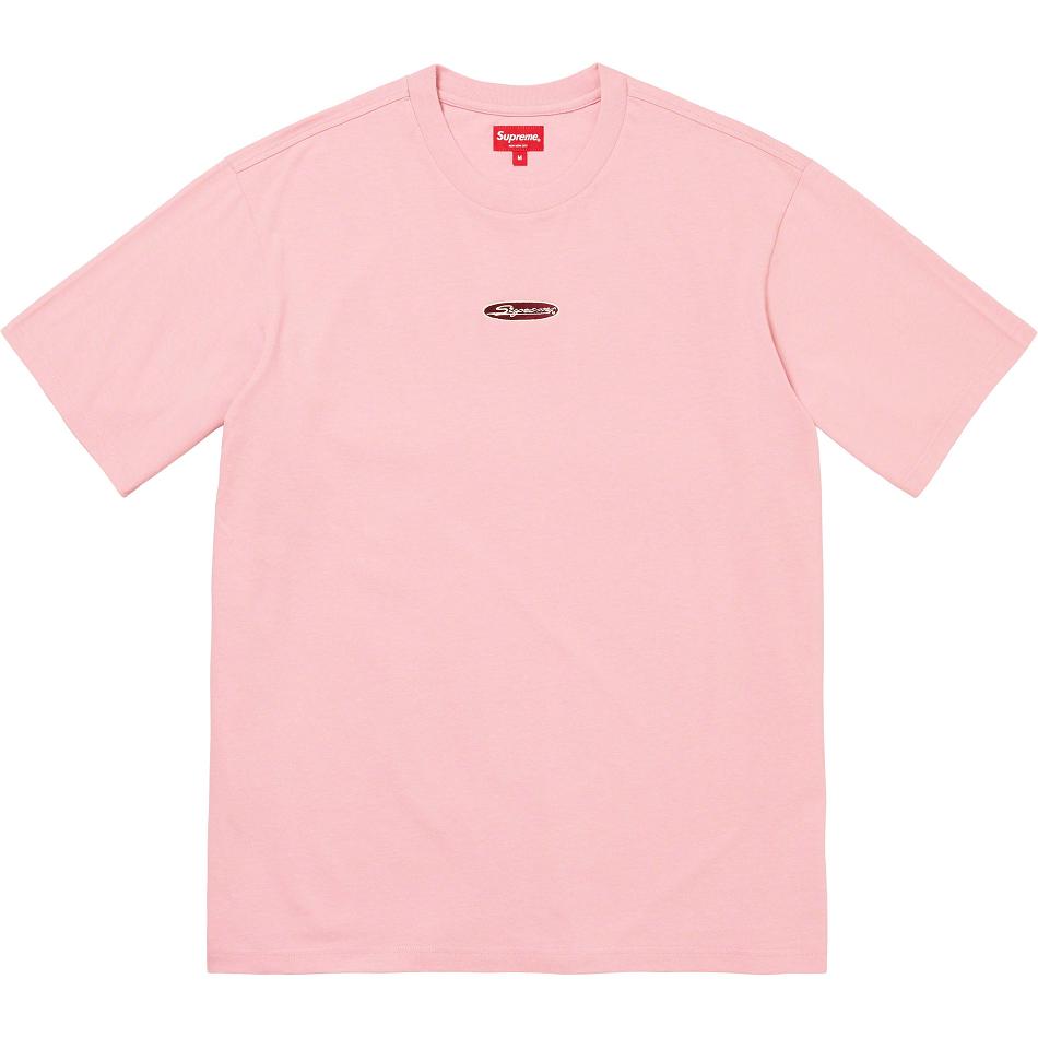 Supreme Oval Logo S/S Top Kazak Pembe | TR335AP