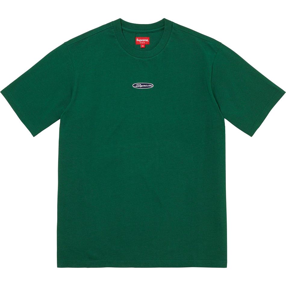 Supreme Oval Logo S/S Top Kazak Yeşil | TR336SO