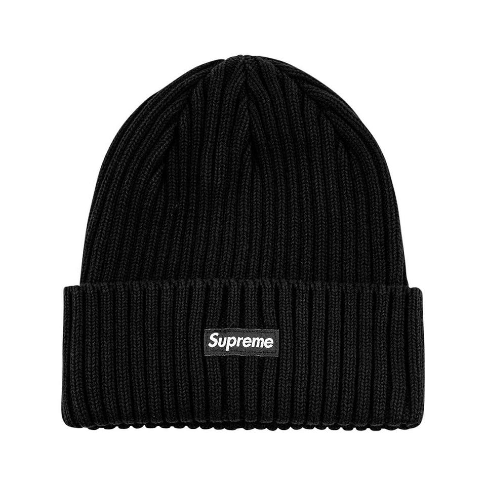 Supreme Overdyed Logo Beanie Şapkalar Siyah | TR108KI