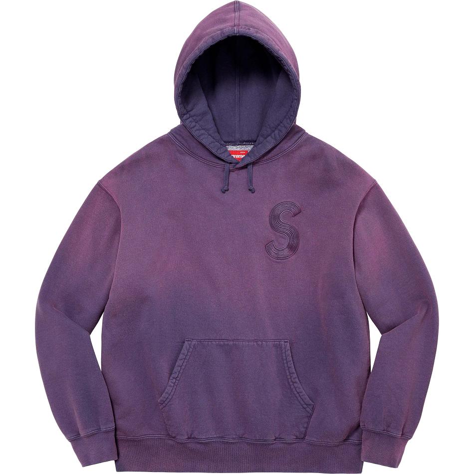 Supreme Overdyed S Logo Kukuletalı Tişörtü Mor | TR276RW