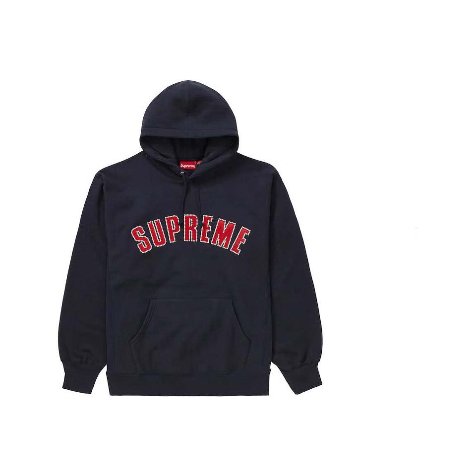 Supreme Pearl Logo Kukuletalı Tişörtü Siyah | TR261GL