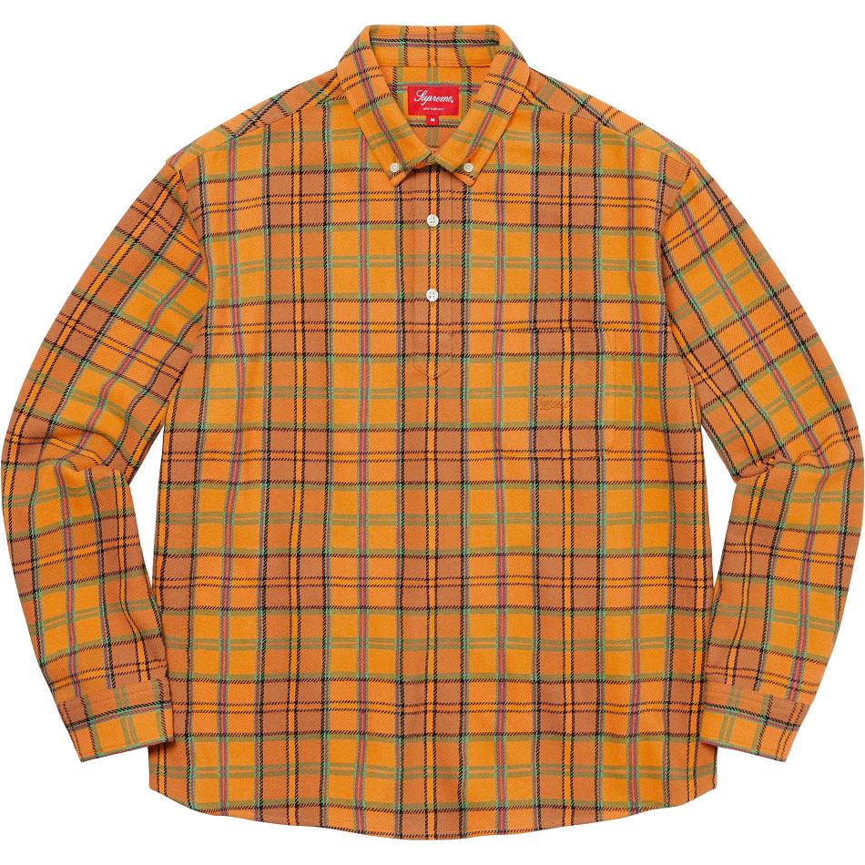 Supreme Pullover Plaid Flannel Gömlek Altın | TR377QZ