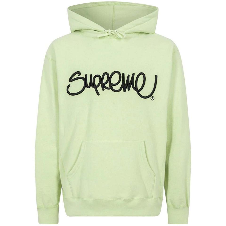 Supreme Raised Handstyle Kapüşonlu Sweatshirt Yello | TR470HK