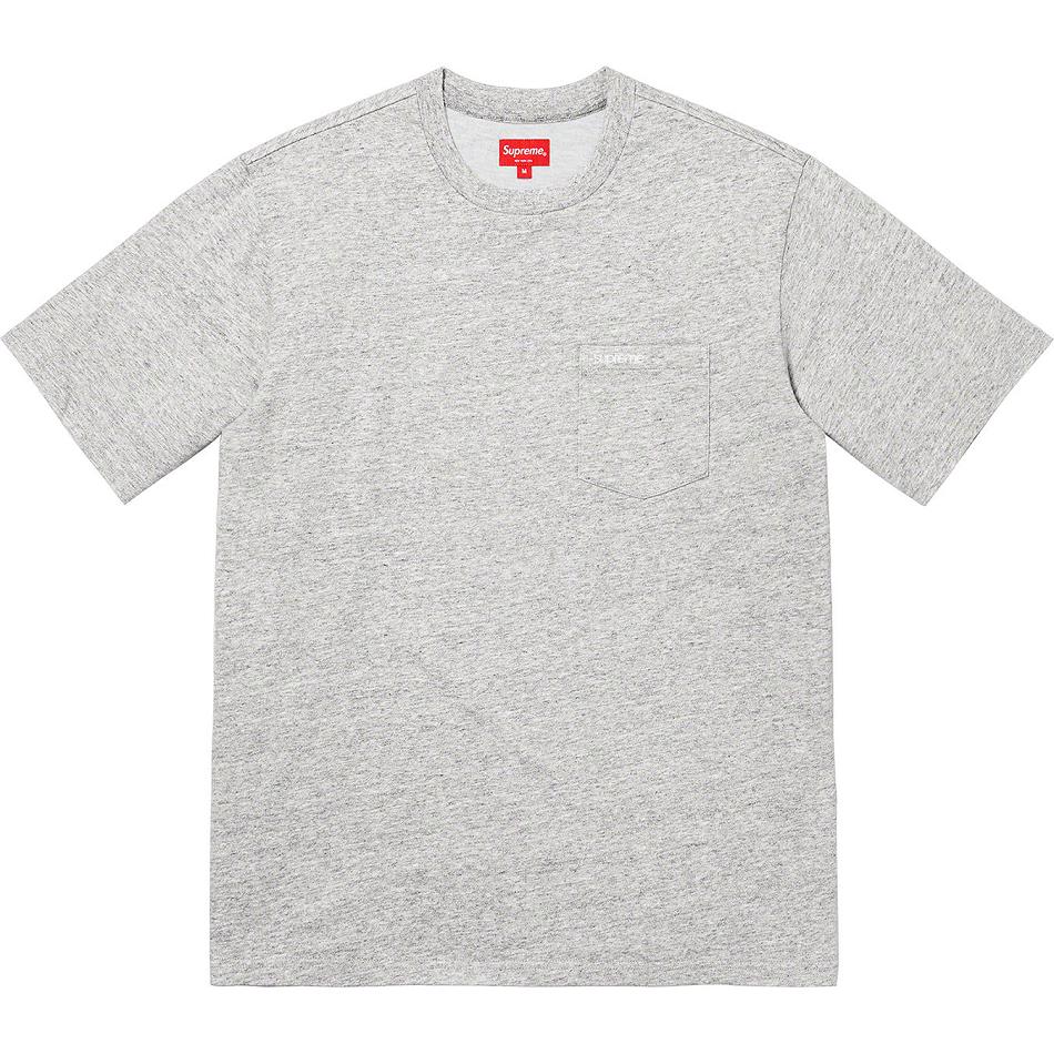 Supreme S/S Pocket Tee Kazak Gri | TR319XF