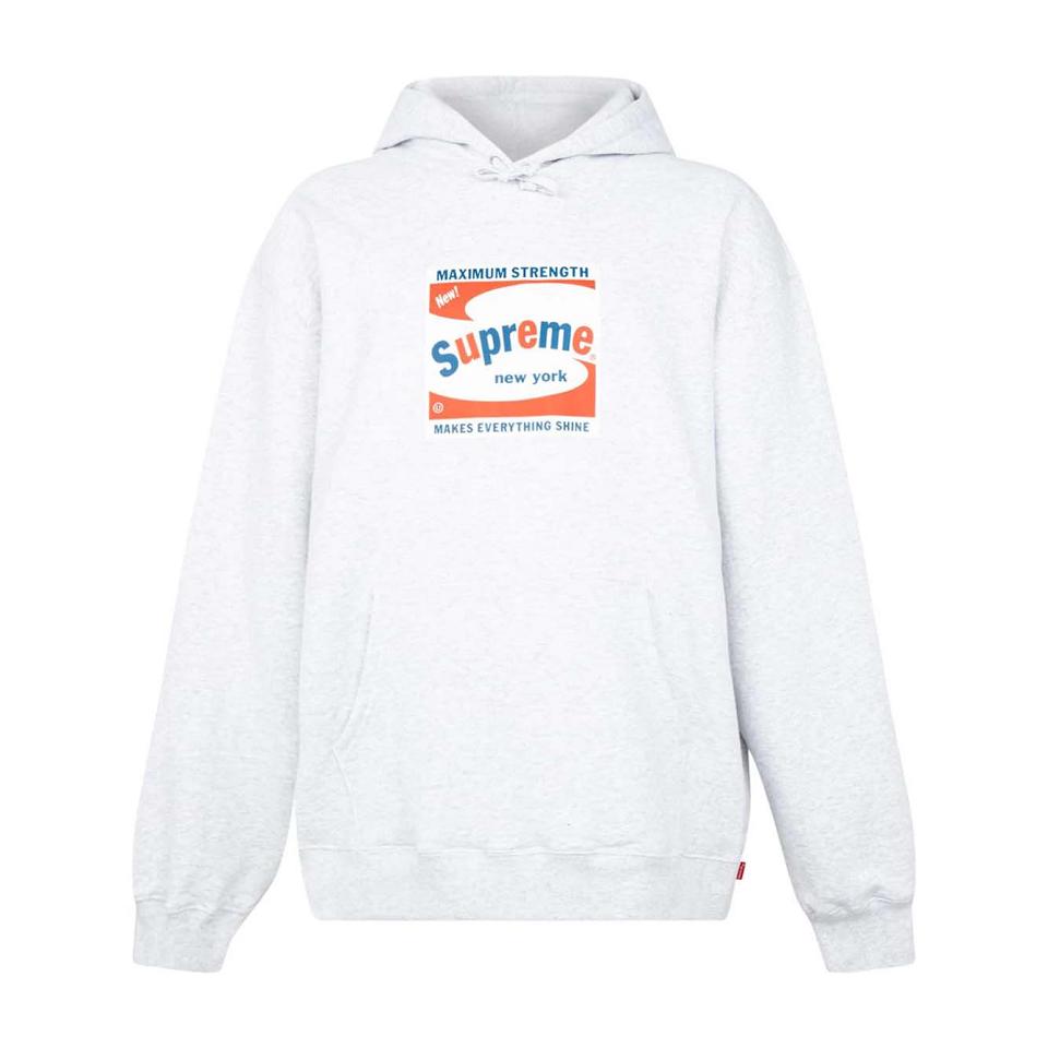 Supreme Shine Logo Print Kapüşonlu Sweatshirt Beyaz | TR468FM