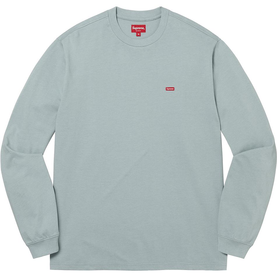 Supreme Small Box L/S Tee Kazak Turkuaz | TR345XF