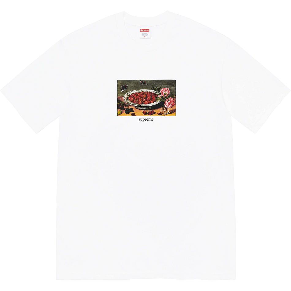 Supreme Strawberries Tee Tişört Beyaz | TR250RW