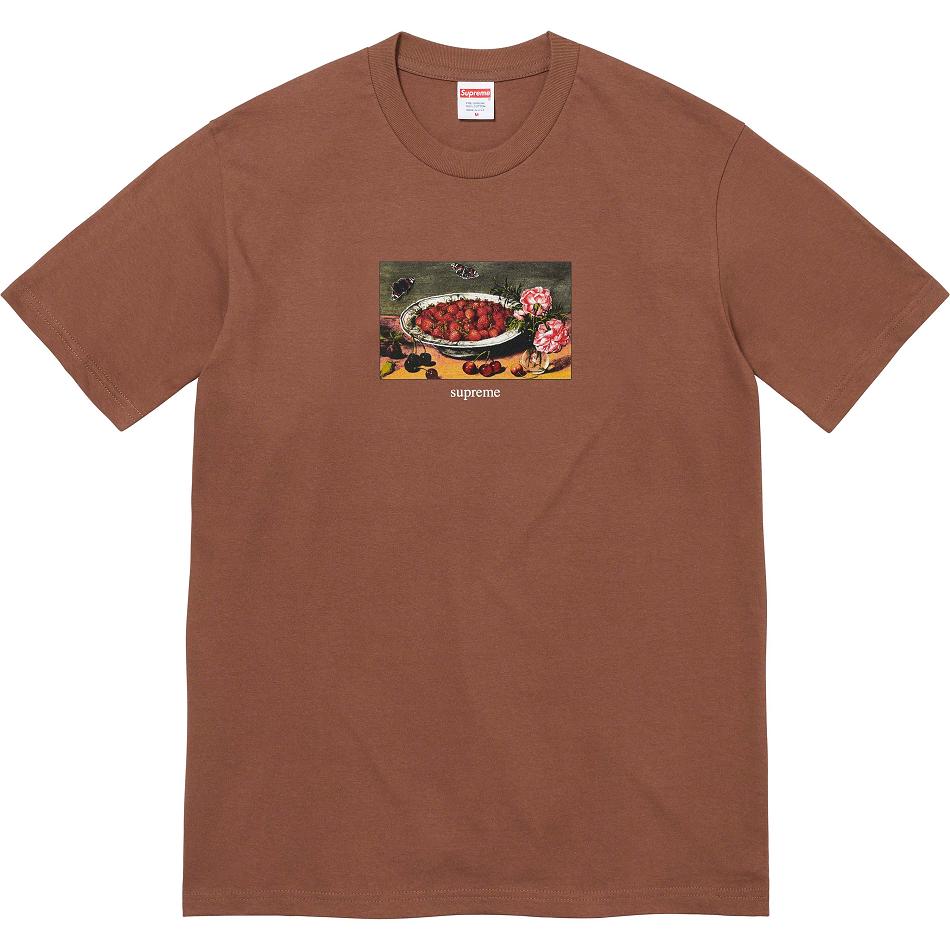 Supreme Strawberries Tee Tişört Kahverengi | TR251TV