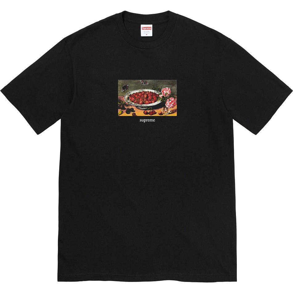 Supreme Strawberries Tee Tişört Siyah | TR248WY