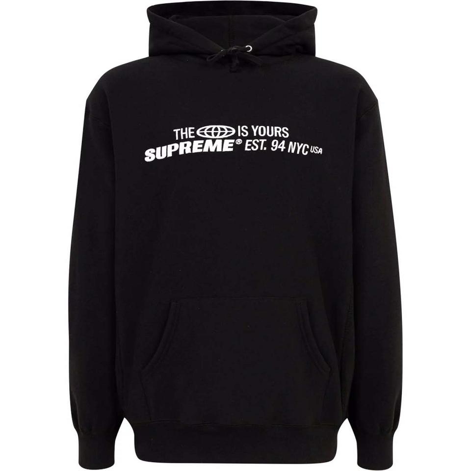 Supreme The World Is Yours Printed Kapüşonlu Sweatshirt Siyah | TR463OR