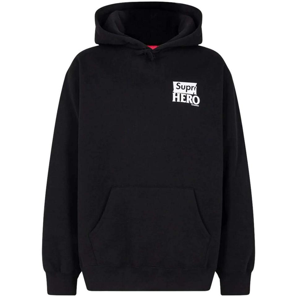 Supreme X Antihero Kapüşonlu Sweatshirt Siyah | TR459TV