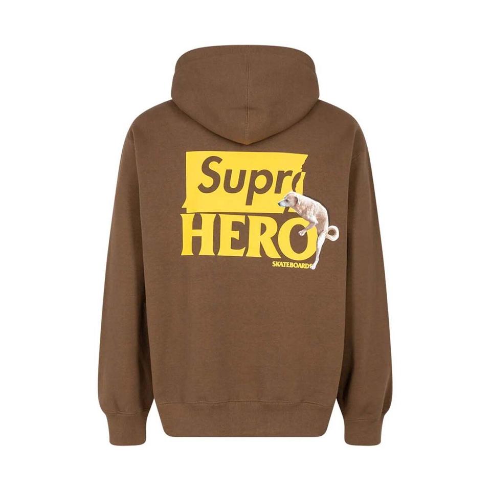 Supreme X Antihero Kapüşonlu Sweatshirt Kahverengi | TR460YU