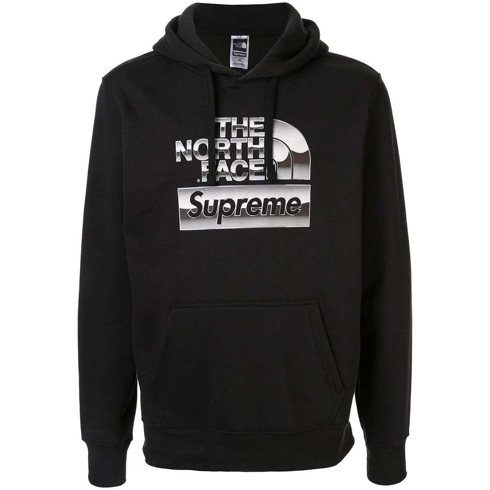 Supreme X The North Face lic Logo Kukuletalı Tişörtü Metal | TR254IS