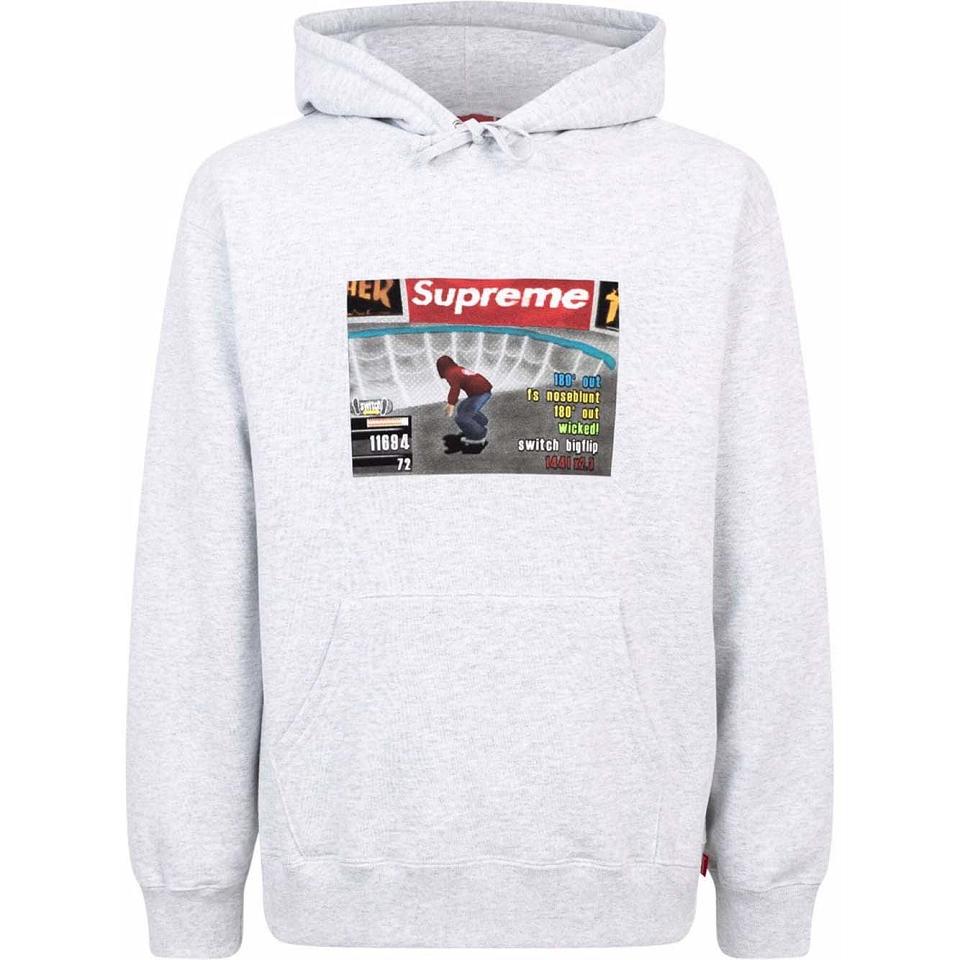 Supreme X Thrasher Logo Print “FW21” Kapüşonlu Sweatshirt Gri | TR455QZ