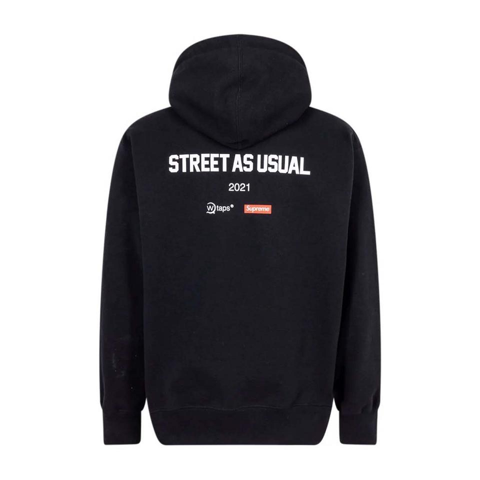 Supreme X WTAPS Sic’em! Kapüşonlu Sweatshirt Siyah | TR454MA