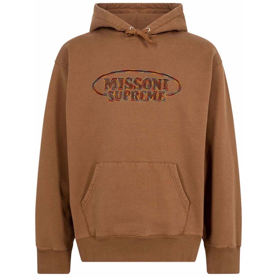 Supreme x Missoni Logo Kapüşonlu Sweatshirt Kahverengi | TR456WY