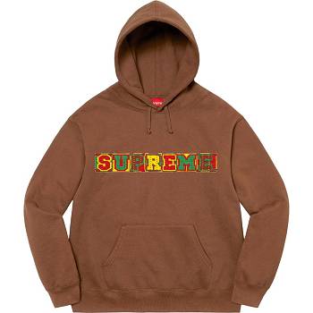 Supreme Beaded Kukuletalı Tişörtü Kahverengi | TR273QZ