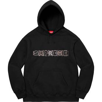 Supreme Beaded Kukuletalı Tişörtü Siyah | TR275EX