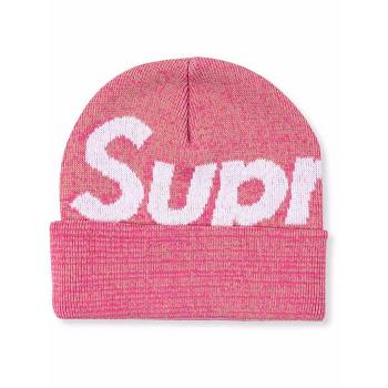 Supreme Big Logo Beanie Şapkalar Pembe | TR112CE