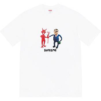 Supreme Business Tee Tişört Beyaz | TR217VD