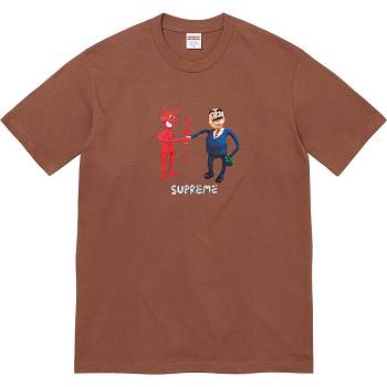 Supreme Business Tee Tişört Kahverengi | TR215XF