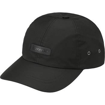 Supreme Deri Patch 6-Panel Şapkalar Siyah | TR121TV