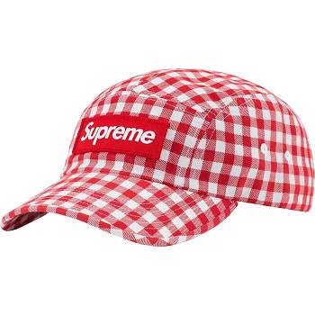 Supreme Gingham Camp Cap Şapkalar Kırmızı | TR114BC