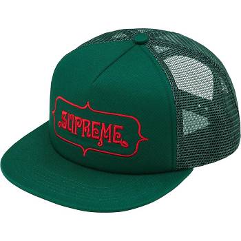 Supreme Highest Mesh Back 5-Panel Şapkalar Yeşil | TR129DN