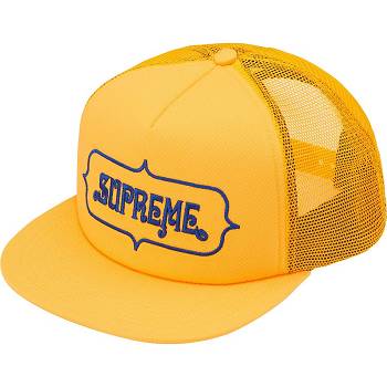 Supreme Highest Mesh Back 5-Panel Şapkalar Sarı | TR131GL