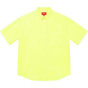 Supreme Loose Fit S/S Oxford Gömlek Sarı | TR382YU