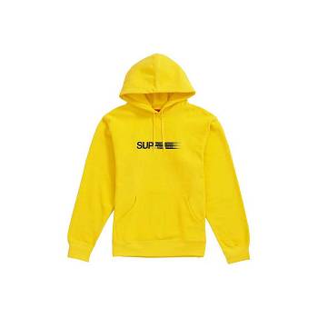 Supreme Motion Logo Kukuletalı Tişörtü Sarı | TR264KI