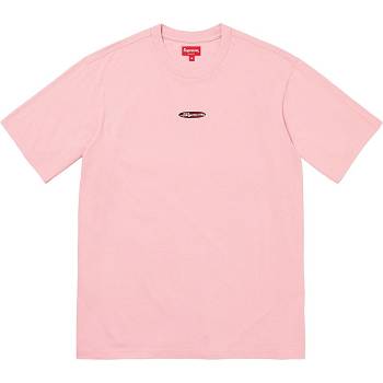 Supreme Oval Logo S/S Top Kazak Pembe | TR335AP