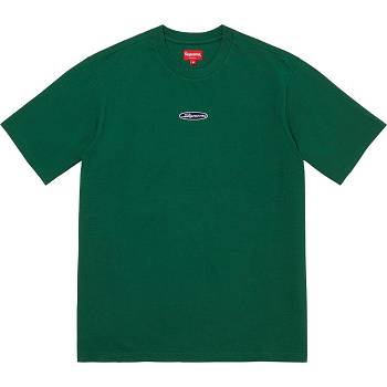 Supreme Oval Logo S/S Top Kazak Yeşil | TR336SO