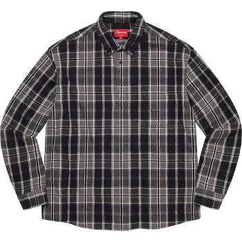 Supreme Pullover Plaid Flannel Gömlek Siyah | TR379EX