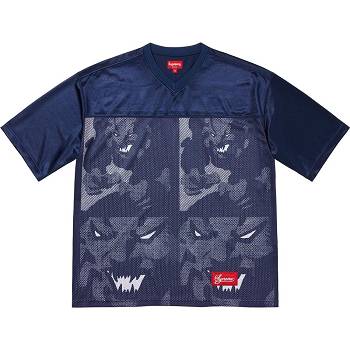 Supreme Ronin Football Jersey Kazak Lacivert | TR307OR