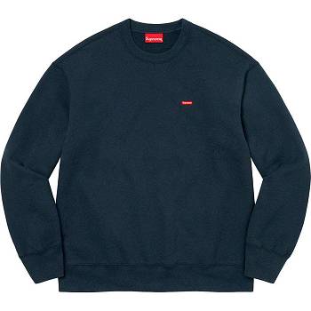 Supreme Small Box Crewneck Tişörtü Lacivert | TR284SO