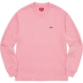 Supreme Small Box L/S Tee Kazak Pembe | TR344ZG