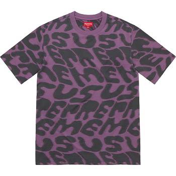 Supreme Stacked Intarsia S/S Top Kazak Mor | TR309AP