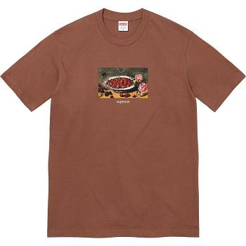 Supreme Strawberries Tee Tişört Kahverengi | TR251TV