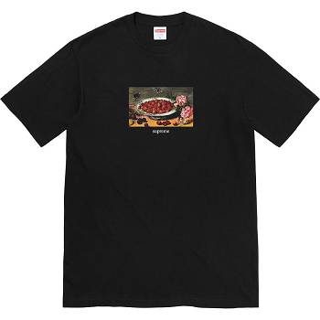 Supreme Strawberries Tee Tişört Siyah | TR248WY