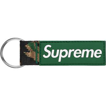 Supreme Webbing Keychain Aksesuar Yeşil | TR184HK