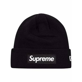 Supreme x New Era Box Logo Beanie Şapkalar Siyah | TR106HK